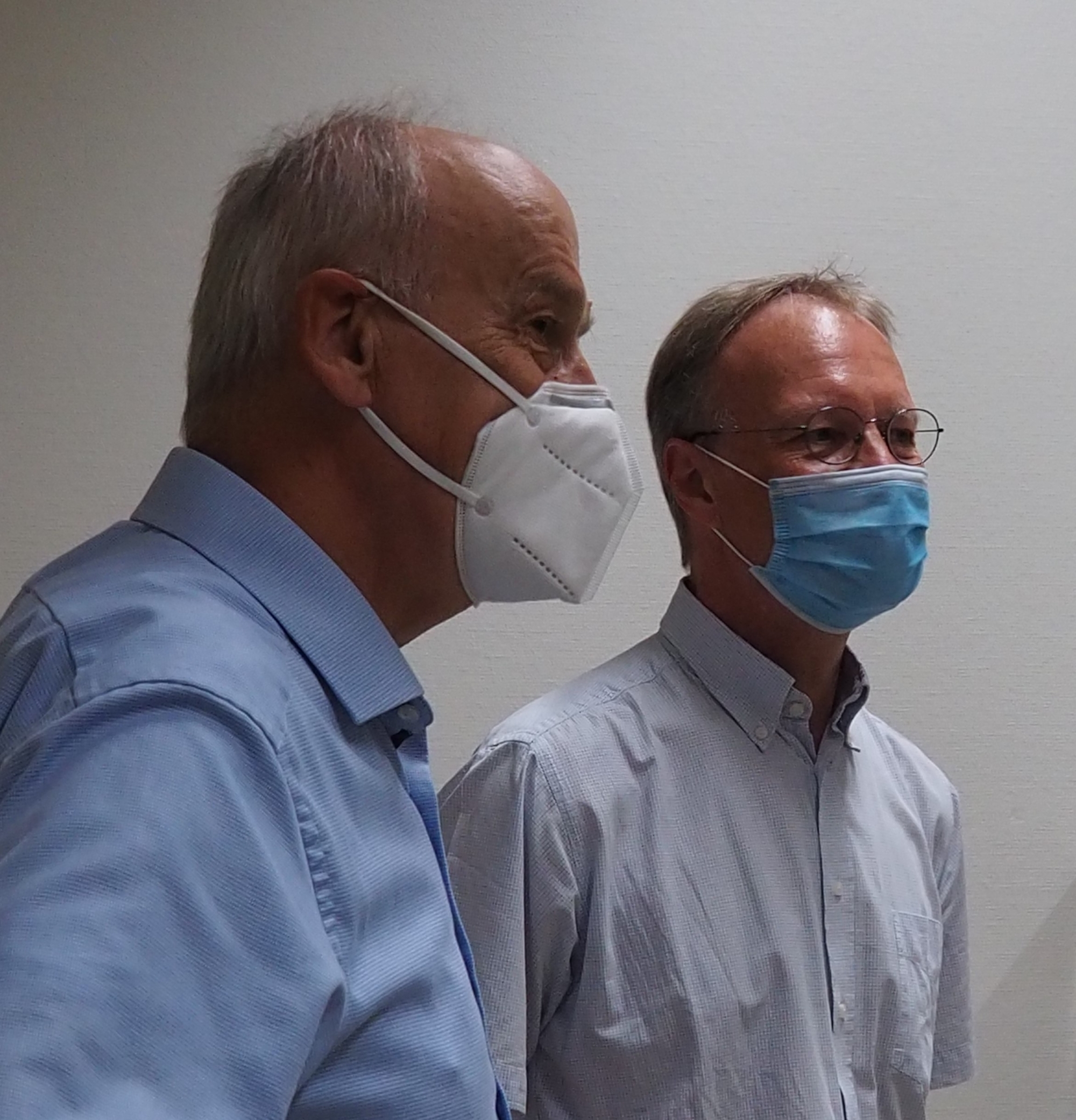 Dr. Irion (Karl Storz SE& Co KG) und Prof. Sawodny (Uni Stuttgart)